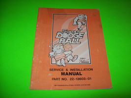 Super Dodge Ball Technos Original Video Arcade Game Service Repair Manual - £11.00 GBP
