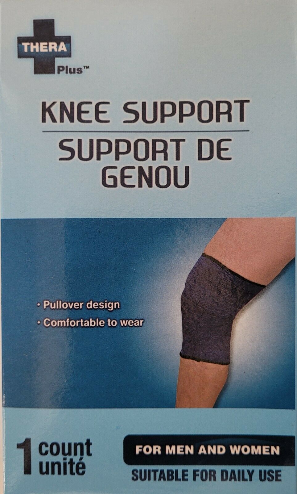 Knee Support Flexible Compression Sleeve Unisex 1/Pk One-Size-Fits-Most - $2.96