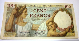 20 franc 1940 France banknote - £13.18 GBP