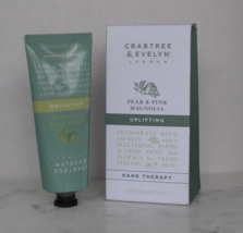Crabtree &amp; Evelyn Pear &amp; Pink Magnolia Uplifting Hand Therapy 3.45 oz - £33.62 GBP