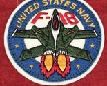 United States Navy F-18 Patch Embroidered On Felt US Not Sewn - $8.86