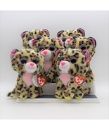 Lot of 6 TY Beanie Boos LIVVIE Leopard 6 Inches Perfect Gift Stocking St... - £33.14 GBP