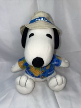 Peanuts Metlife Snoopy Wearing Shirt And Hat 8&quot; Plush Stuffed Animal Toy - £11.70 GBP