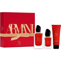 ARMANI Si Passione Eau de Parfum Perfume 3.4oz 1oz Spray Body Lotion 2.5oz 3 PCS - $197.51