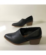 Maurices Amanda Ankle Bootie Womens 7M Black Faux Leather Block Heels 11... - $19.59