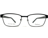 Enhance Eyeglasses Frames 3986 SATIN BLACK Rectangular Full Rim 55-18-150 - $46.59
