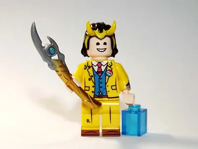 BBStore Minifigure Custom Loki Yellow Suit With Cube TV Show - £5.17 GBP