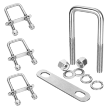 4-Pack Square U-Bolts 2-1/16&quot;W x 4-3/4&quot;L, 304 SS M12 with Nuts &amp; Washers - $41.71