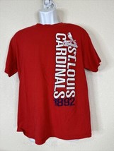 MLB Genuine Merchandise Men Size L Red St Louis Cardinals T Shirt Short ... - £7.89 GBP