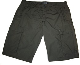 Transit UOMO Dark Green Cotton Men&#39;s Casual Cargo  Italy  Shorts Size XL... - $97.96