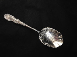 1894 WALDORF Casserole Spoon Holmes Edwards Silverplate 8 1/2 Long Shell Scrolls - £10.10 GBP