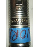 USA-made &quot;Ranger&quot; brand flashlight chrome-plated working condition ca 1950s - £19.71 GBP