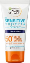 Garnier Ambre Solaire Sensitive expert+ Face Gel Cream SPF 50+ 50 ml - £55.36 GBP