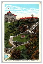 Battle Mountain Sanitarium Steps Hot Springs South Dakota SD UNP WB Postcard O17 - £2.27 GBP