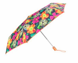 Nwt Vera Bradley One Touch Automatic Open Jazzy Blooms Umbrella In Cover - £15.98 GBP
