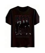 KISS Rock Band Graphic Print T-Shirt for Men &amp; Women - Black &amp; Red Cotto... - $9.99