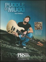 Paul Phillips (Puddle of Mudd) 2002 PRS guitar advertisement 8 x 11 ad print - £3.33 GBP
