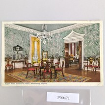 Supper Room Governor&#39;s Palace Williamsburg Virginia 1960s Postcard PC - $9.89