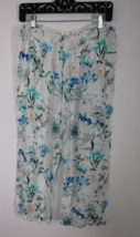 NWT Flora Nikrooz L Lightweight Botanical Floral Pull-On Pajama Pants - £19.42 GBP