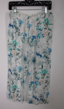 NWT Flora Nikrooz L Lightweight Botanical Floral Pull-On Pajama Pants - £19.10 GBP