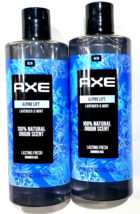 (2) Axe Alpine Lift Lavender & Mint 100% Natural Origin Scent Shower Gel 18 oz. - £22.07 GBP