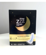 Always Zzz Overnight Pads with Flexi-Wings Size 6, 10 Ct Sealed New Box ... - $39.99