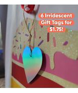 Iridescent Heart Gift Tags | Handmade Set of 6 - $2.47 CAD