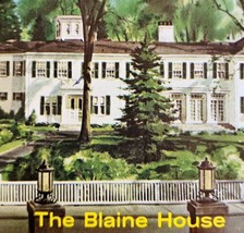 The Blaine House Maine Souvenir Folio Collectible Topographic Brochure P... - £23.53 GBP