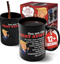 Magic Color Changing MAGA Mug Donald Trump - The Best Aunt Gift Mug, 16oz., NEW! - £7.70 GBP