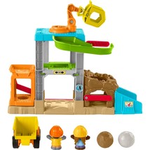 Fisher-Price Little People Load Up n Learn Construction Site, Smart Stag... - $40.99