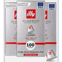 Illy Blend Single-Serve Coffee Capsules Pods, Classico Lungo Roast Arabi... - $74.24