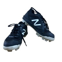New Balance Boys Baseball Cleats Size 1.5Y Black White JASTARK1 Junior A... - $14.84