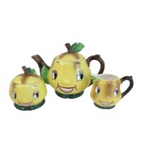 VTG  Anthropomorphic Teapot Set PY Miyao Pear Face Sugar Creamer Japan A... - £70.21 GBP