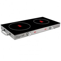 MegaChef Ceramic Infrared Double Electric Cooktop - £86.76 GBP
