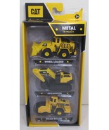 CAT METAL METAL 3-PACK CONCRETE MIXER, DUMP TRUCK &amp; GRADER - NEW/SEALED - $25.97 CAD