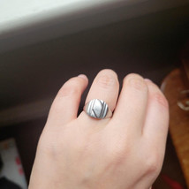 Vintage 925 Sterling Silver Signet Ring, size 5.25 - $59.99