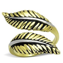 TK1707 Two-Tone Stainless Steel Ring with Epoxy Center, Size 10-12 - $27.49