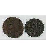 Roman Empire 2-Coin Emperor Constantius II Set // AE3/4 &amp; AE Centenionalis - $67.70 CAD