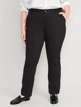 Old Navy WOW Bootcut Chino Stretch Pants Womens 16 Tall Black Flare Cotton NEW - £21.59 GBP