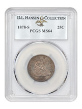 1878-S 25C PCGS MS64 ex: D.L. Hansen - £7,239.62 GBP