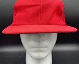 Vtg Trucker Blank Hat 90&#39;s Solid Cap Red Youngan Snapback Mesh Medium / ... - $12.88