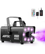 AGPTEK Smoke Machine Fog Machine with 13 Colorful LED Lights Effect 500W... - $36.47