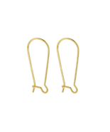 925 Sterling Silver 30mm Kidney Ear Wire Hook Earring Findings 2pcs/10Pc... - $1,341.18 MXN