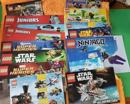 Assorted Lot of 14 Lego Build Manuals And Booklets Bulk Lot (rc1) Free Ship - £10.11 GBP