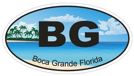Boca Grande Florida Oval Bumper Sticker or Helmet Sticker D1189 - £1.11 GBP+