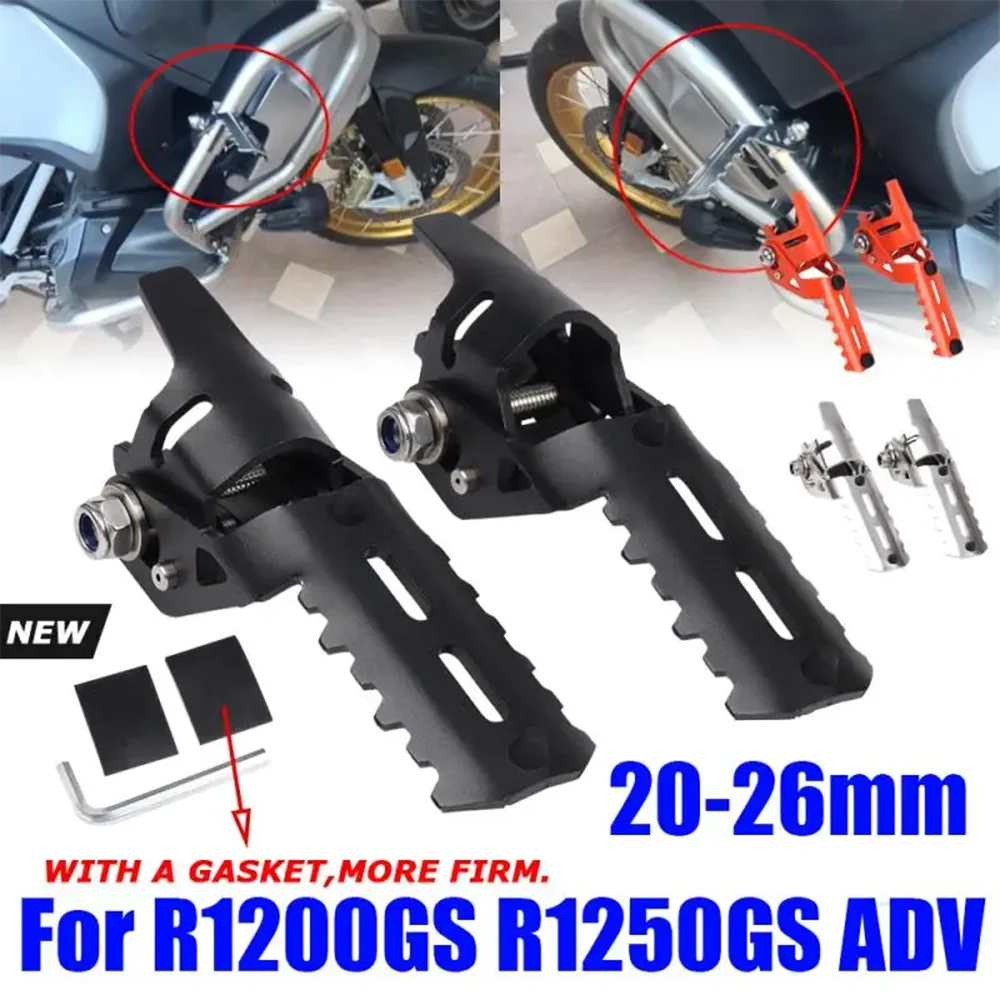 Motorcycle Highway Front Foot Pegs Folding Footrests Clamps Parts For BMW - £21.32 GBP+