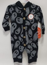 Wonder Nation Baby Boy /Girl Halloween Ghost Hooded Romper Multicolor 3-6 Months - £10.51 GBP