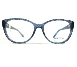 Valentino V2630 424 Brille Rahmen Klar Blau Spitze Rund Voll Felge 50-16-130 - £101.95 GBP