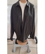 Ralph Lauren Soft Black Leather Jacket (size Large) Pre-owned - $94.66 CAD