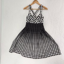 Calvin Klein Polka Dot Women&#39;s Dress Black White Size 4 - $17.82